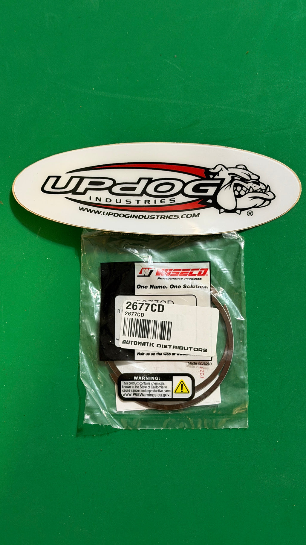 Wiseco 2677CD Piston Ring Set - 68.00mm Bore - Fits Yamaha Blaster 200, Kawasaki KDX200, & Suzuki RM250