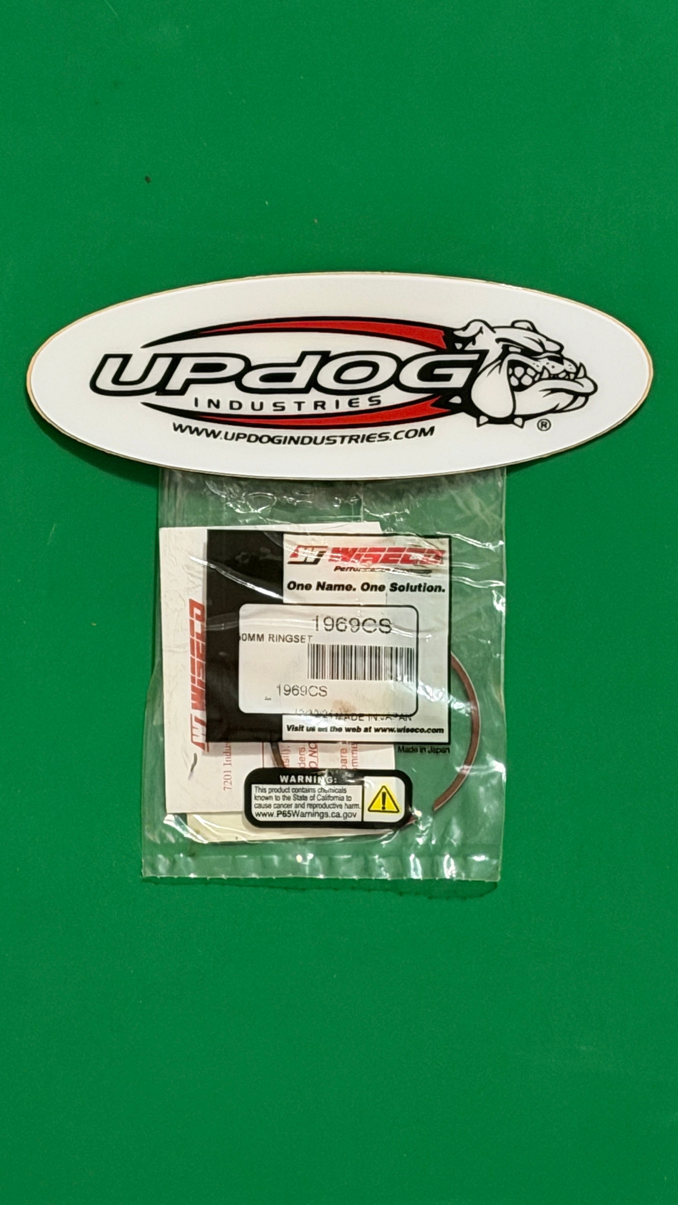 Wiseco 1969CS Piston Rings 50.00mm Suzuki RM85 RM85L (02-23) Yamaha YZ80 (84-92)