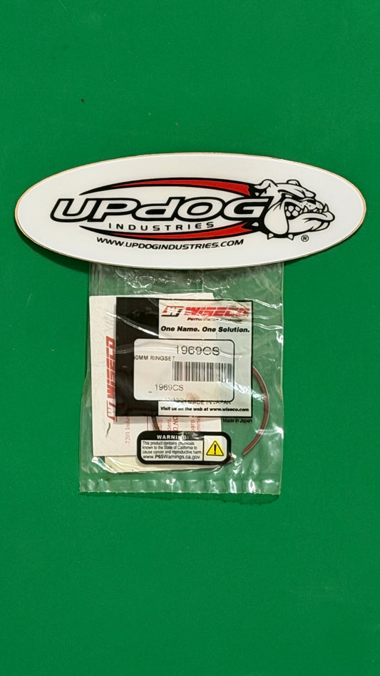 Wiseco 1969CS Piston Rings 50.00mm Suzuki RM85 RM85L (02-23) Yamaha YZ80 (84-92)