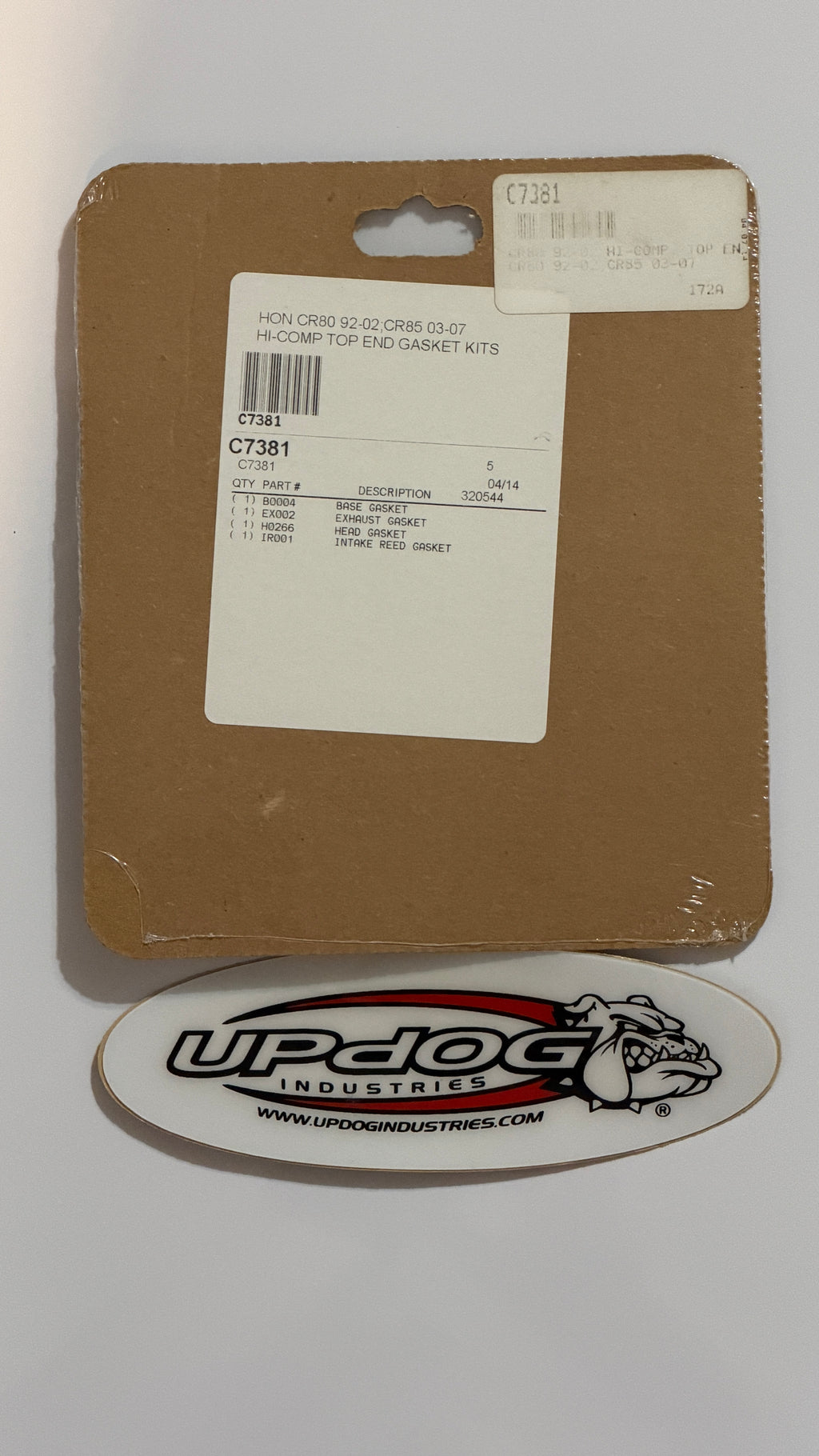 Cometic Top End Gasket Kit C7381 for 1992-2007 Honda CR80 / CR85R