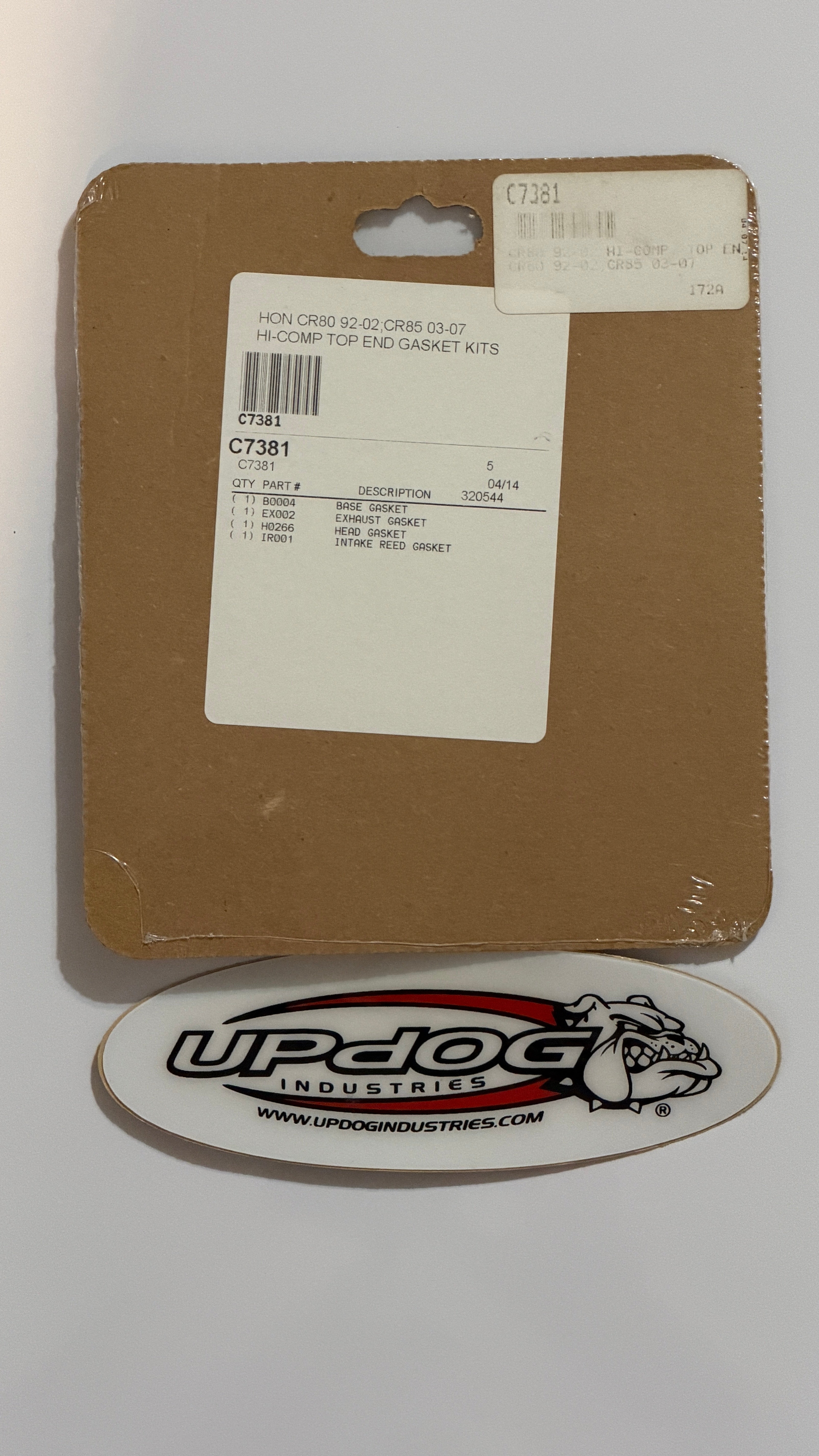 Cometic Top End Gasket Kit C7381 for 1992-2007 Honda CR80 / CR85R
