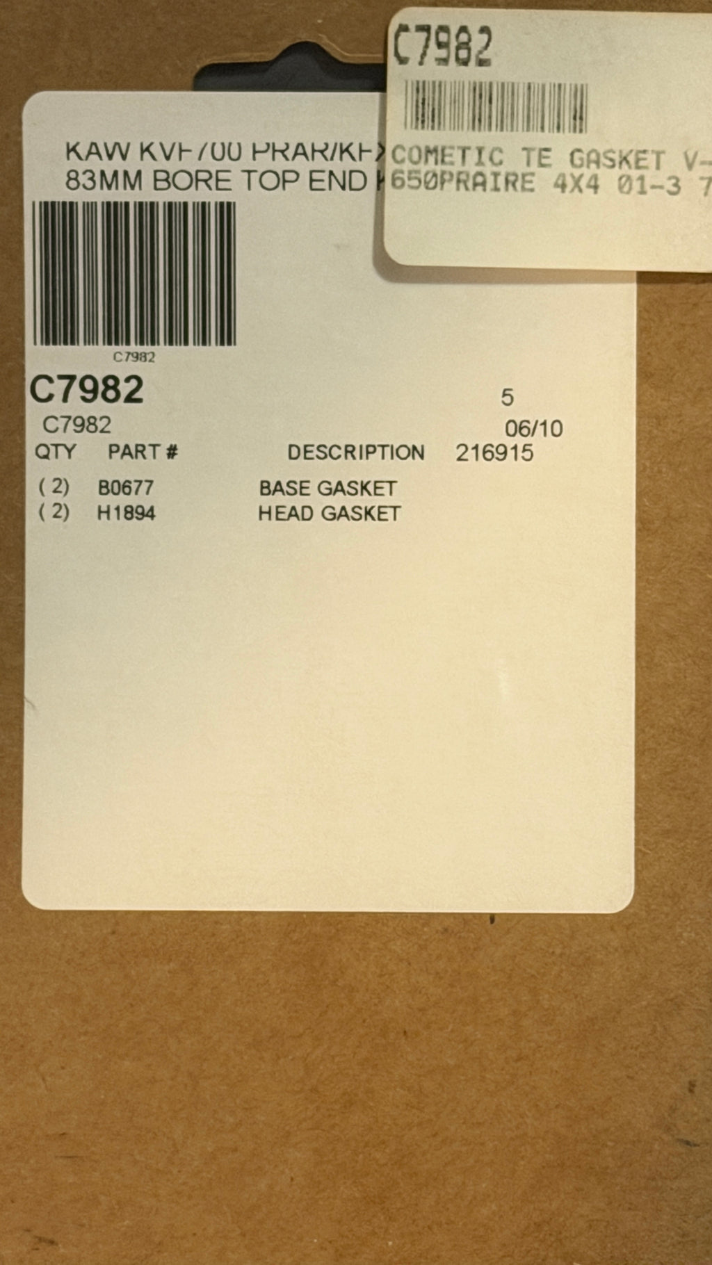 Cometic Bore Top End Gasket Kit 83mm Bore C7982