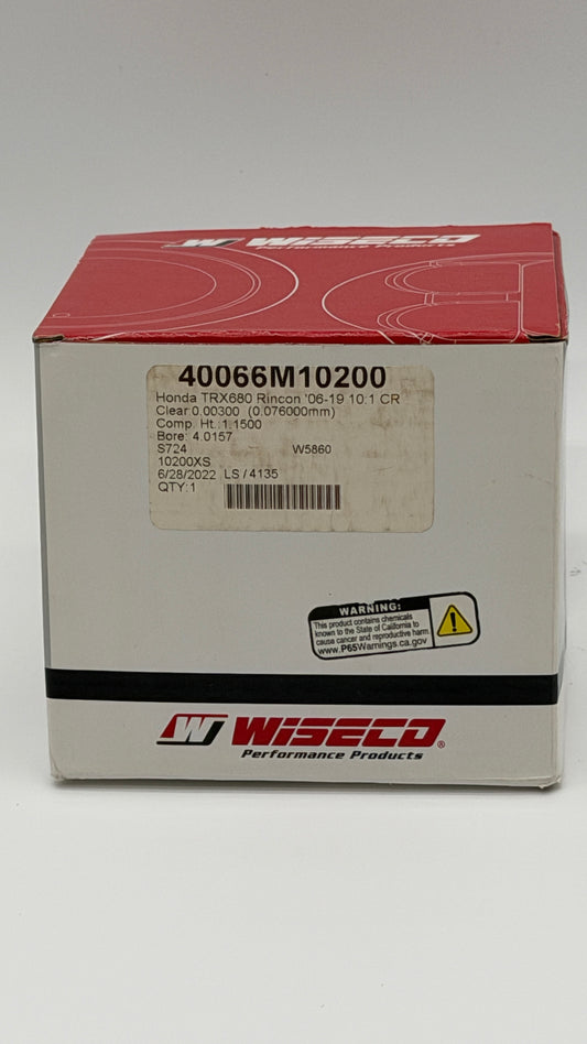 Wiseco 40066M10200 Piston Kit: Honda TRX680 Rincon 06-22 10:1
