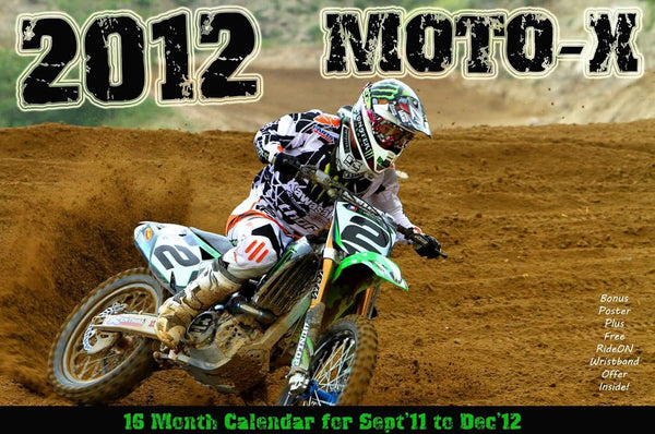 CLASSIC 2012 MOTO-X WALL CALENDAR motocross supercross