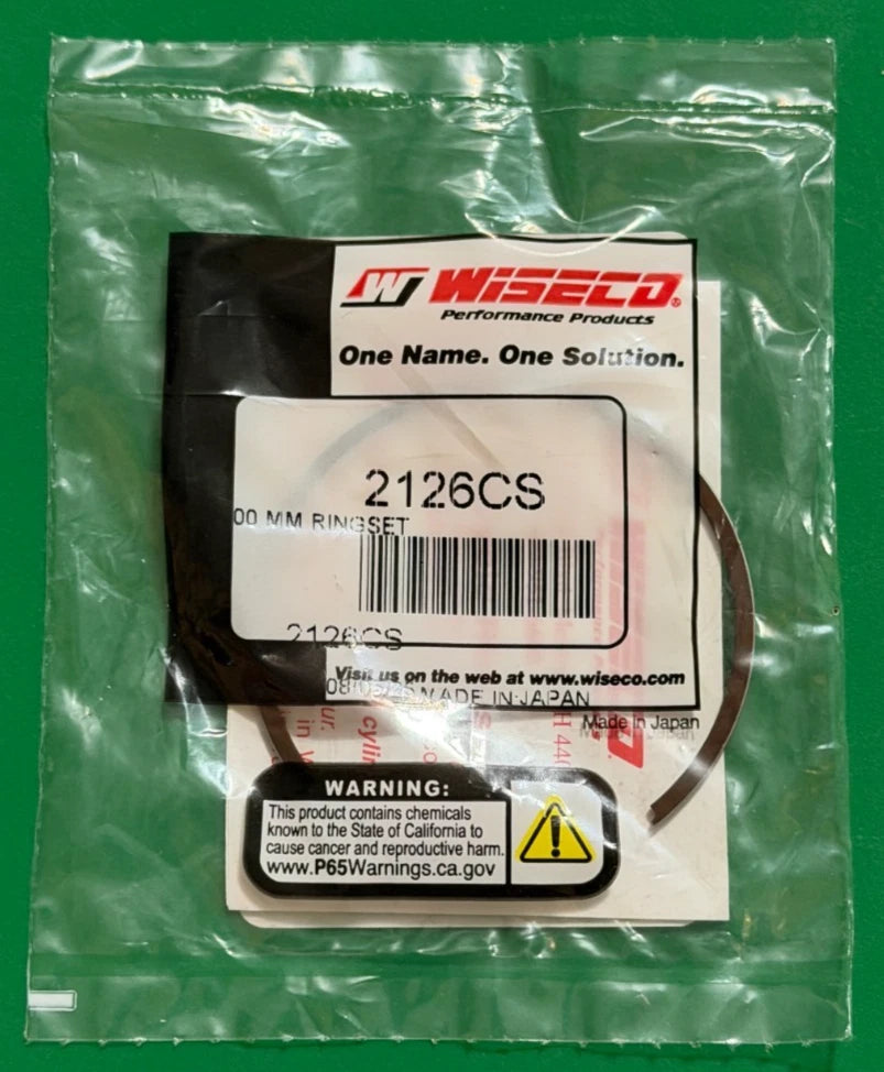 Wiseco 2126CS is a 54.00mm chrome-faced single ring set